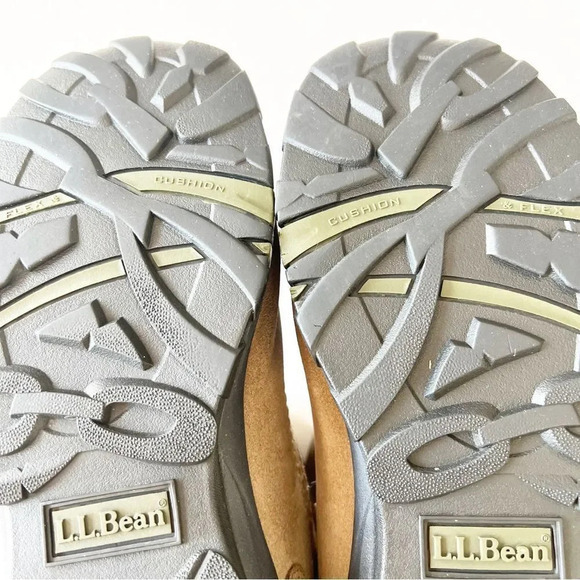 LL Bean Thinsulate Taupe Suede 8” Boot Men’s Size 11 Pull-on Style Neoprene Cuff - Picture 9 of 15